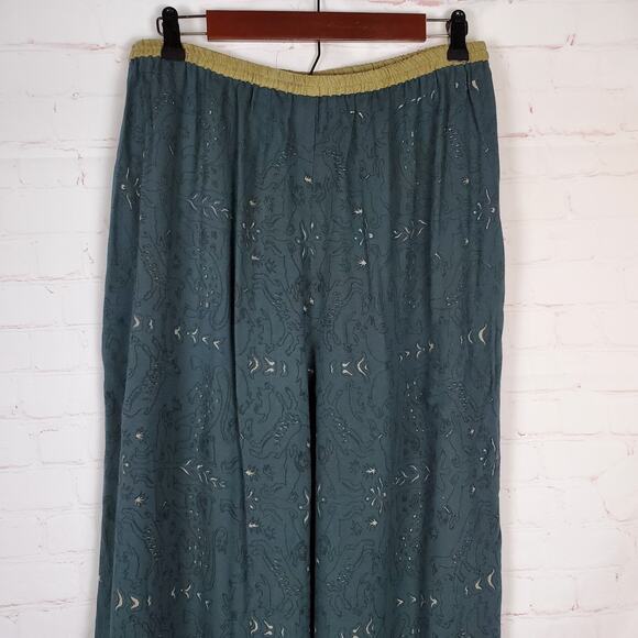 Donna Jessica Animal Print Pull On Pants Size 3 Lg Lagenlook Art to Wear USA - Picture 8 of 13